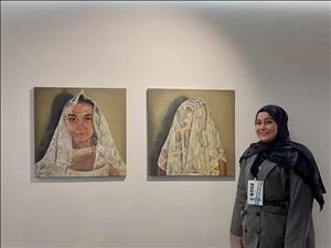 Resim Bölümü 2025 yılı ilk mezunlarımızdan öğrencimiz İsminur Bağdelen BASE Sergisi'ne katıldı