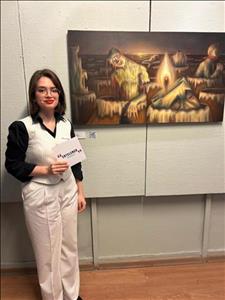 Resim Bölümü Öğrencimiz Açelya Bingöl “Ertelemek” Karma Sergisinde Yer Aldı